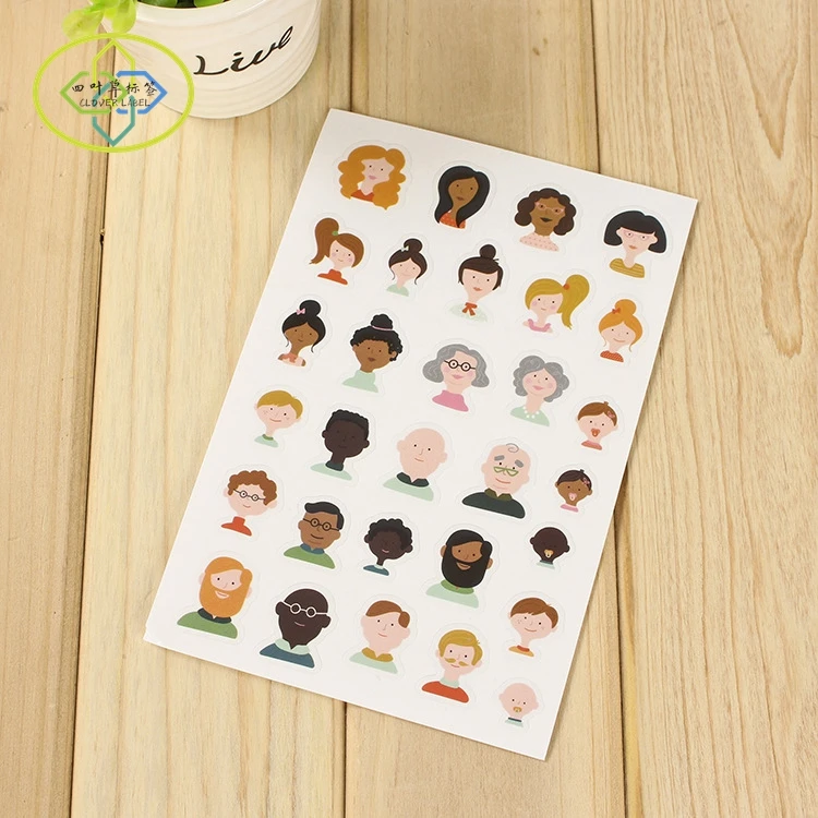 Self Adhesive PVC Vinyl Labels Printing Custom Kiss Cut Sticker Sheet