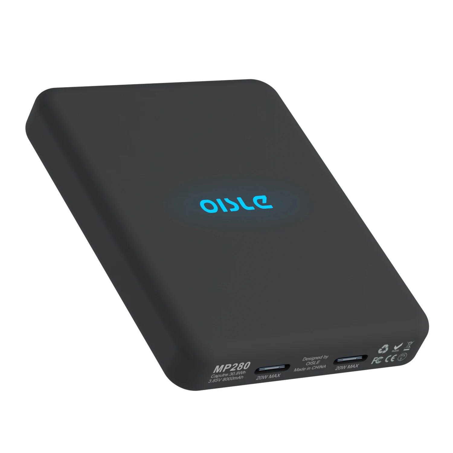 OISLE лучшие продажи 40 Вт PD зарядное устройство быстрой зарядки Магнитный Wireless Power Bank для Magsaf iPhone 12 /13/pro max