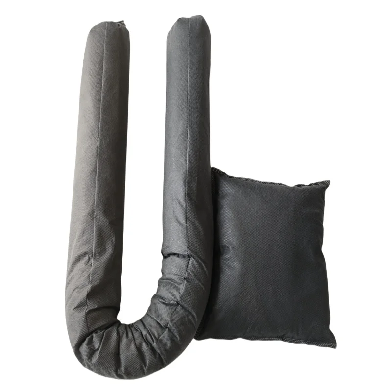 Oil Universal Absorbent Sock Pad Roll Pillow 40cm X 50cm Chemical Universal Absorbent Pad Mat Sheet Oil Absorbing Roll Boom