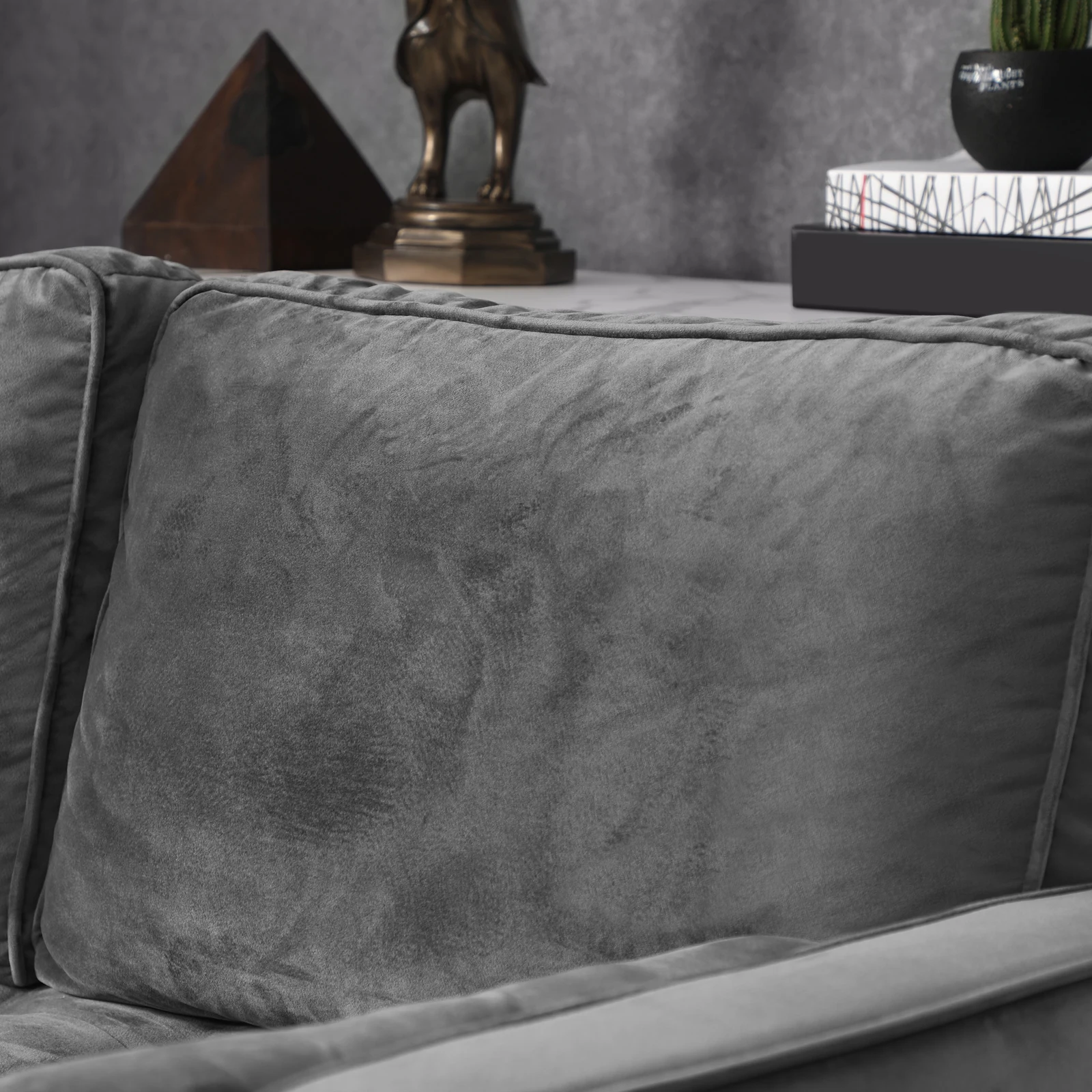 VASAGLE Modern Design Lounge Fabric Velvet Home Furniture Couch Living Room Sofa Sectional Sofa European Style