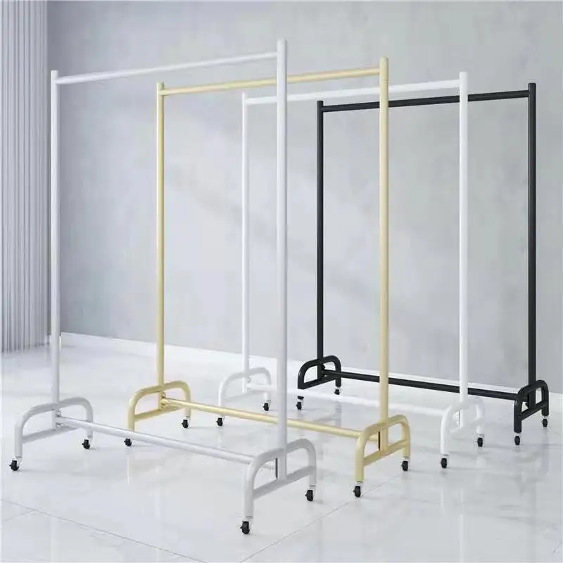 Industrial Pipe Clothing Rack on Wheels,Vintage Rolling Rack for Hanging Clothes,Display Clothing Drying Racks with Shelves
