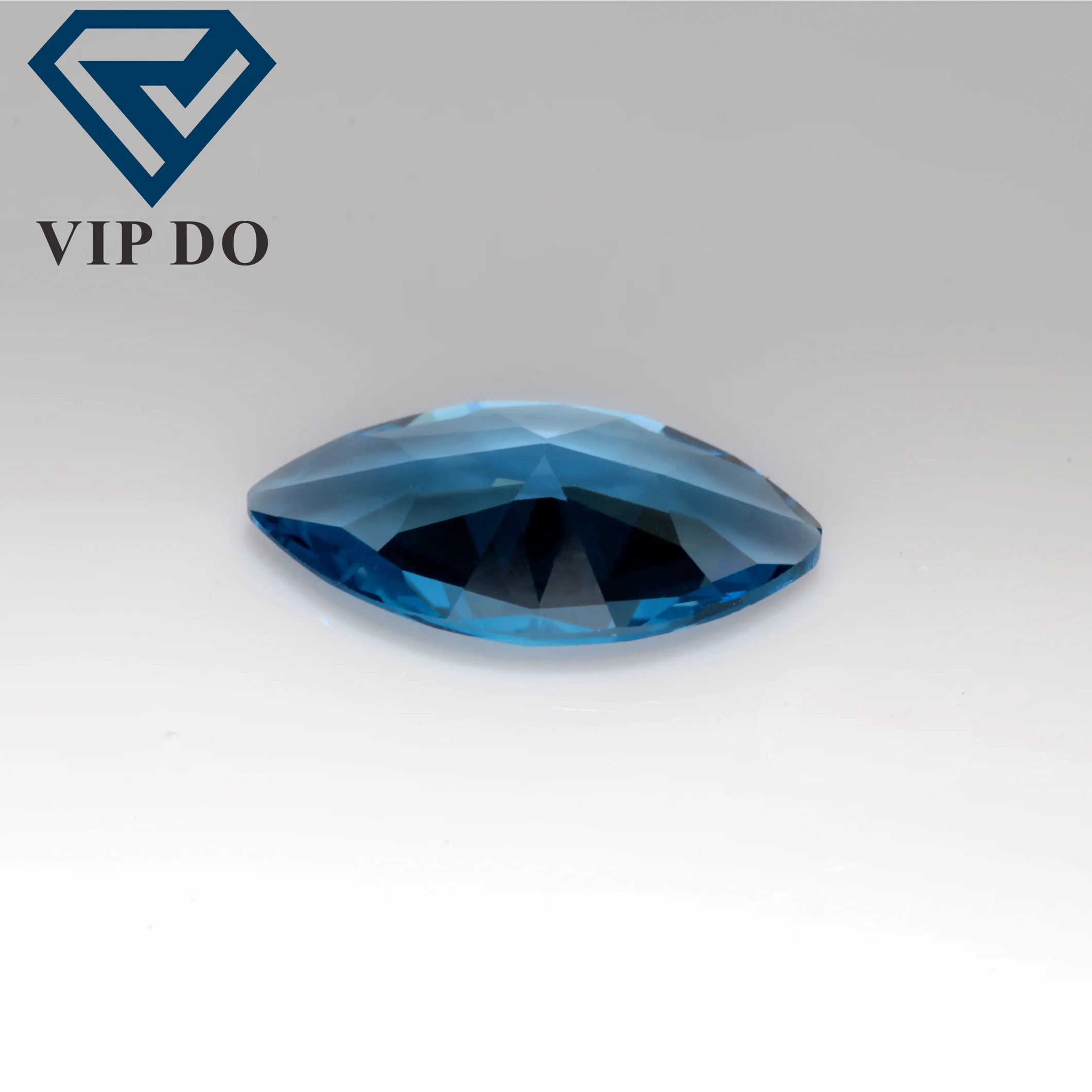 Faceted cut marquise cut 119# aquamarine blue spinel loose gemstones marquise shape synthetic aquamarine 119# spinel gemstones