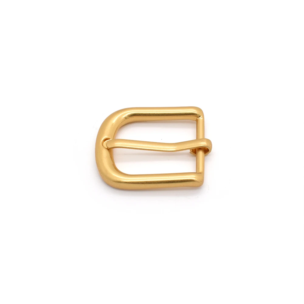 Shiwang Wholesale Handbag Accessories 20mm Gold Smooth Metal Custom Pin Buckle for Bag