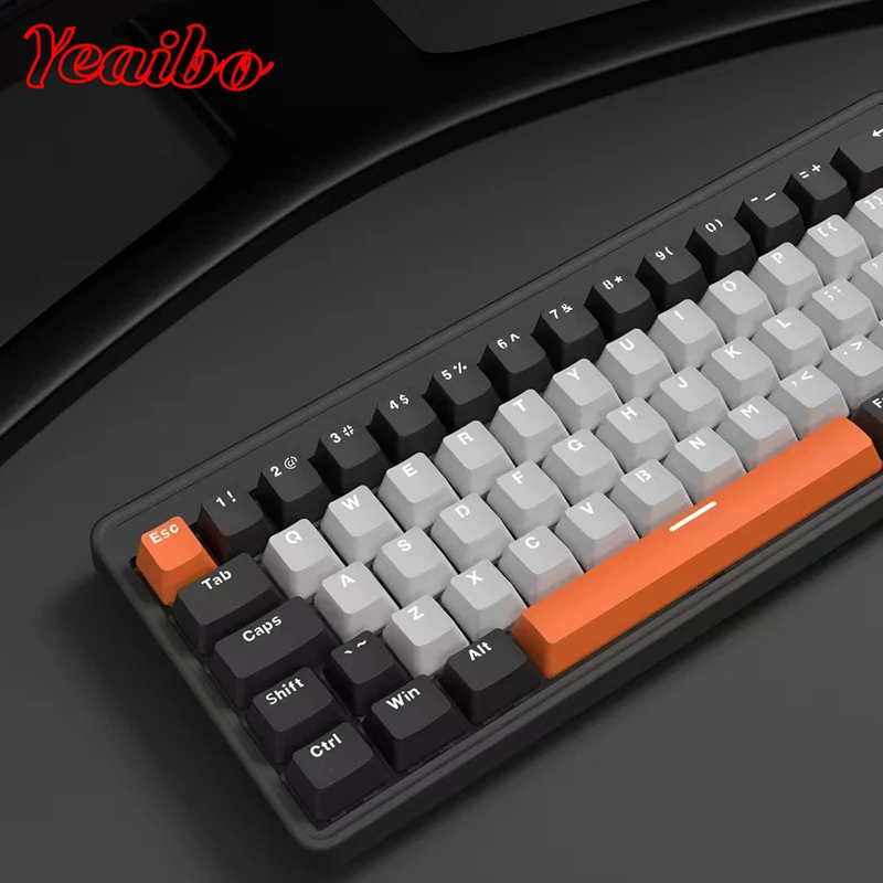 yeaibo girl knobs keychron extra flux ajazz flux kawaii acrylic jixian teclados colorful mechanicly digital Mechanical keyboard