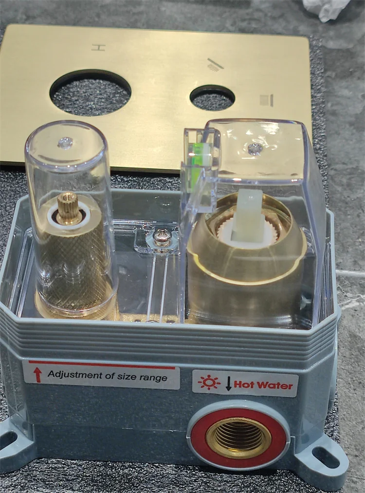 10 Inch Rainfall Shower Head Faucet Set Wall Mounted Hot and Cold Brass Gold Shower Mixer