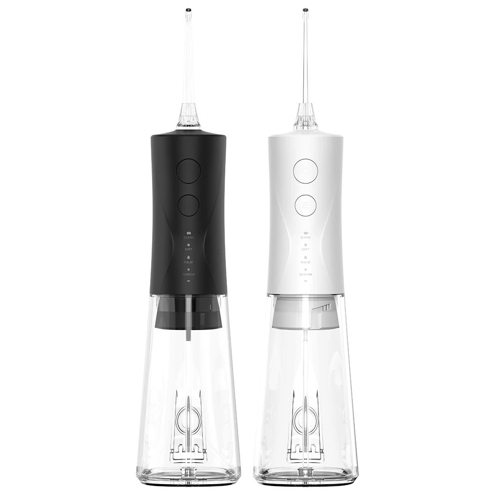 Risuntech F5040 Custom Logo OEM Oral Irrigator Dental Hygiene Rechargeable Water Pick 300ml Portable Cordless Water Flosser