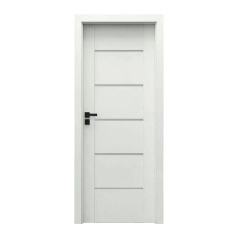 Modern wooden bedroom door design melamine MDF solid interior wood door for house