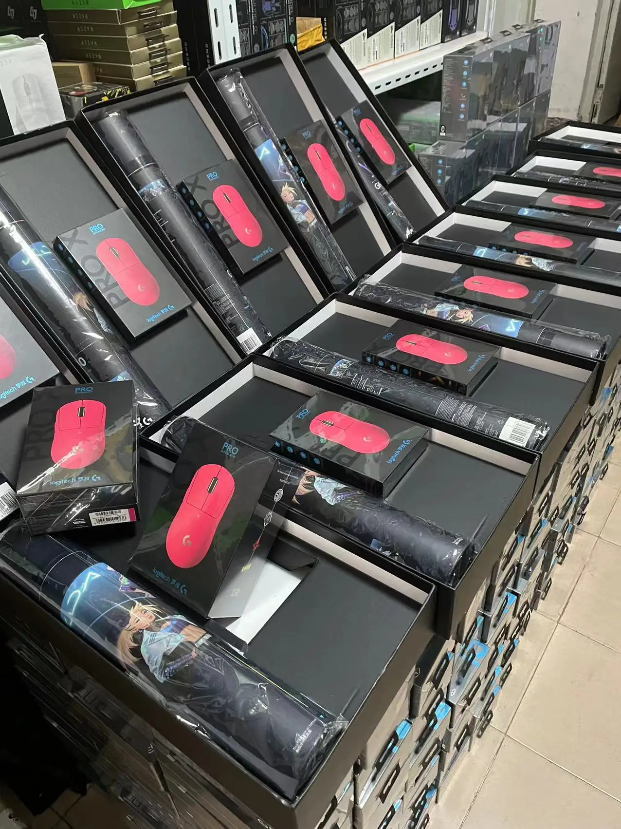 Новая стильная Беспроводная игровая мышь Logitech G PRO X суперлегкая розовая ультралегкий сенсор Hero 25600