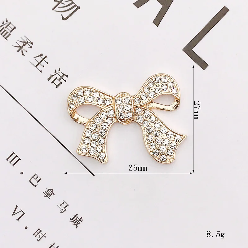 Creative Pearl Bow DIY Phone Case Jewelry Accessories personalized Full Diamond fancy jewelry charm Ribbon Phone Case Material