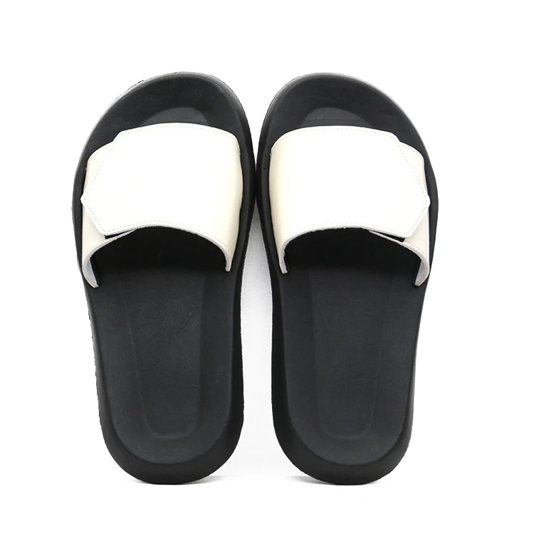 Hot Selling Sublimation Printed Brand Slippers Logo Custom Black Slides for Man Women
