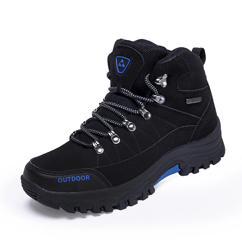 
High quality high ankle waterproof hiking outdoor boot shoes wholesale cheap mens camping shoes manufacturer 