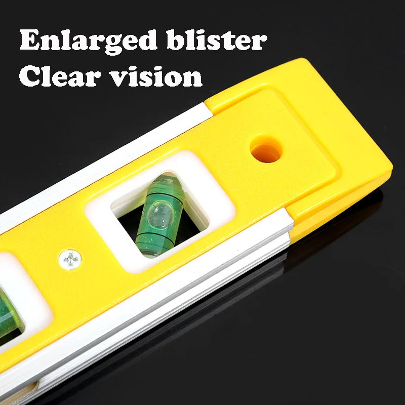 Mini high-precision household level ruler with magnetic stripe, portable household decoration level ruler, mini level ruler