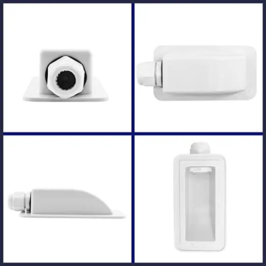 IP68 Waterproof Solar Cable Entry Gland 1 Hole Rectangular Solar Panel Gland For RV Boats Yacht