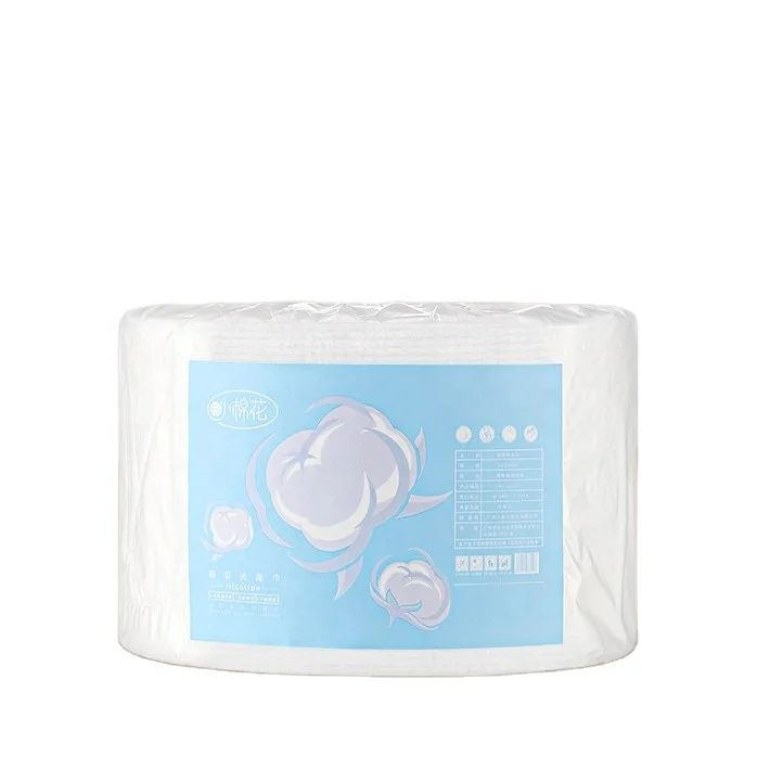 Custom Package Sheet Jumbo Roll Raw Facial Tissue Soft Pearl Pattern Cotton Paper