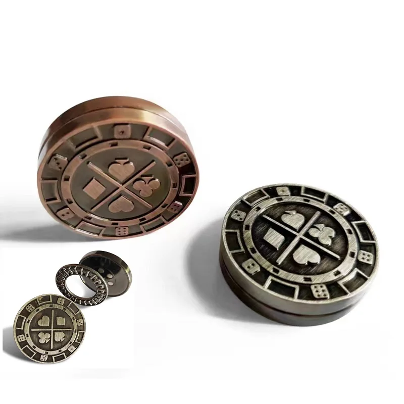 Hot sale custom Stress Relief EDC fidget cliker office fidget toy Magnetic Metal haptic EDC Fidget coin