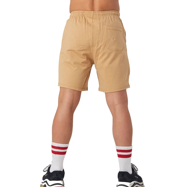Mens drawstring running sports training summer gym track shorts with zipper men fitness
