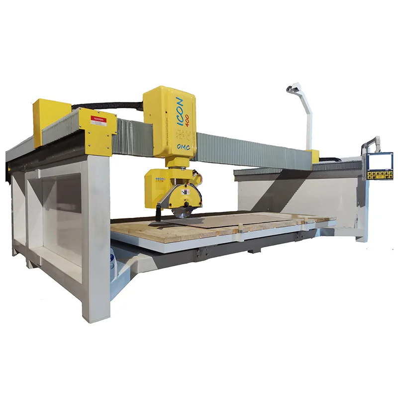 5 axis stone cnc router straight granite edge polishing bridge saw cutter cnc marble stone cutting machine