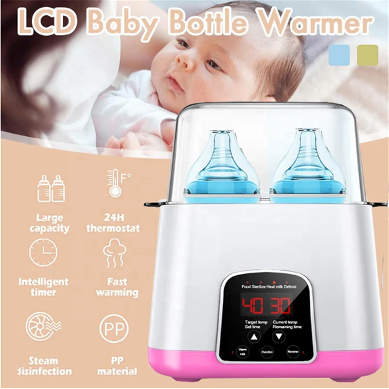 Electric digital infant feeding bottle sterilizer thermostatic function baby milk bottle washer breast milk warmer heater