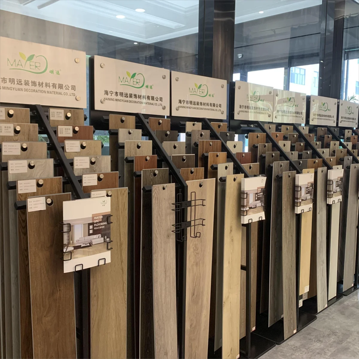 Completely Waterproof 1220*183mm Commercial Wholesale SPC Flooring Residential House Indoor Tiles Eco-Friendly