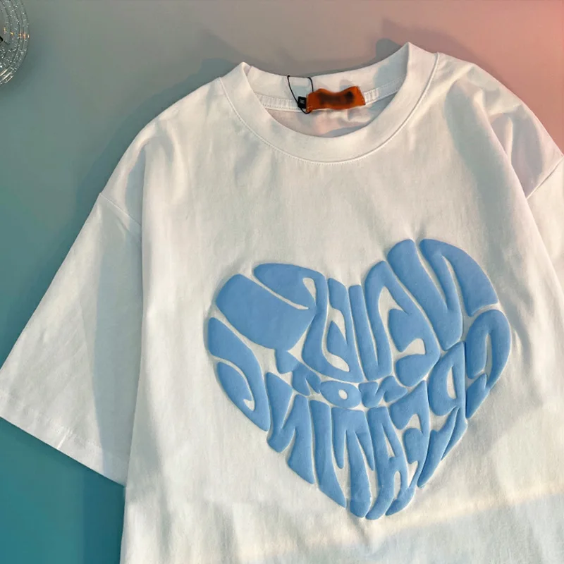 3D Puff Printing good quality of different weights of cotton  t-shirt high quality t-shirt  custom special personal t-shirt