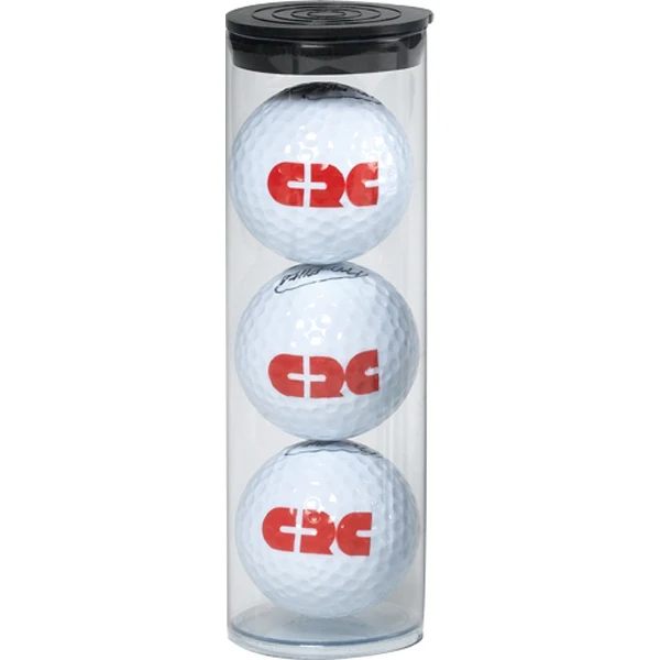 Customizable Size PVC Portable Clear Container Package Plastic Tube for Golf Ball Storage