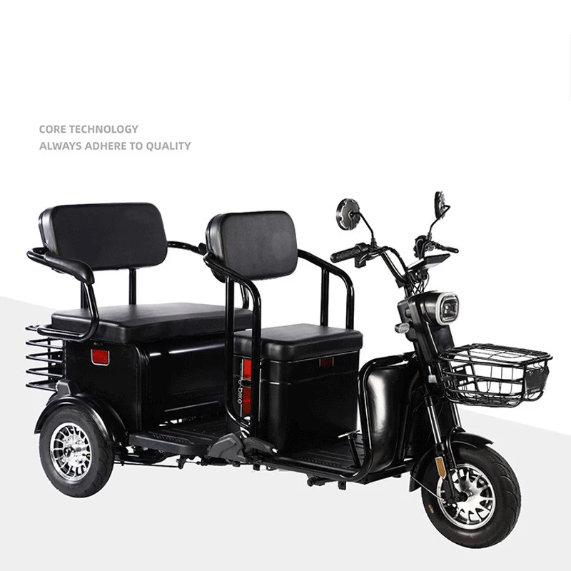 Factory Price two Seat Adult comfortable passenger cargo electric scooter best electric tricycle disabled elderly