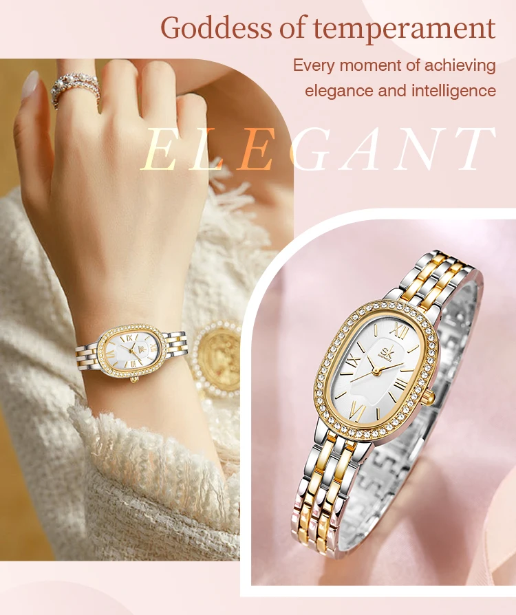 Luxury Sports Quartz Watch with  Steel Case Alloy Strap High Quality  Movement Waterproof Buckle Clasp