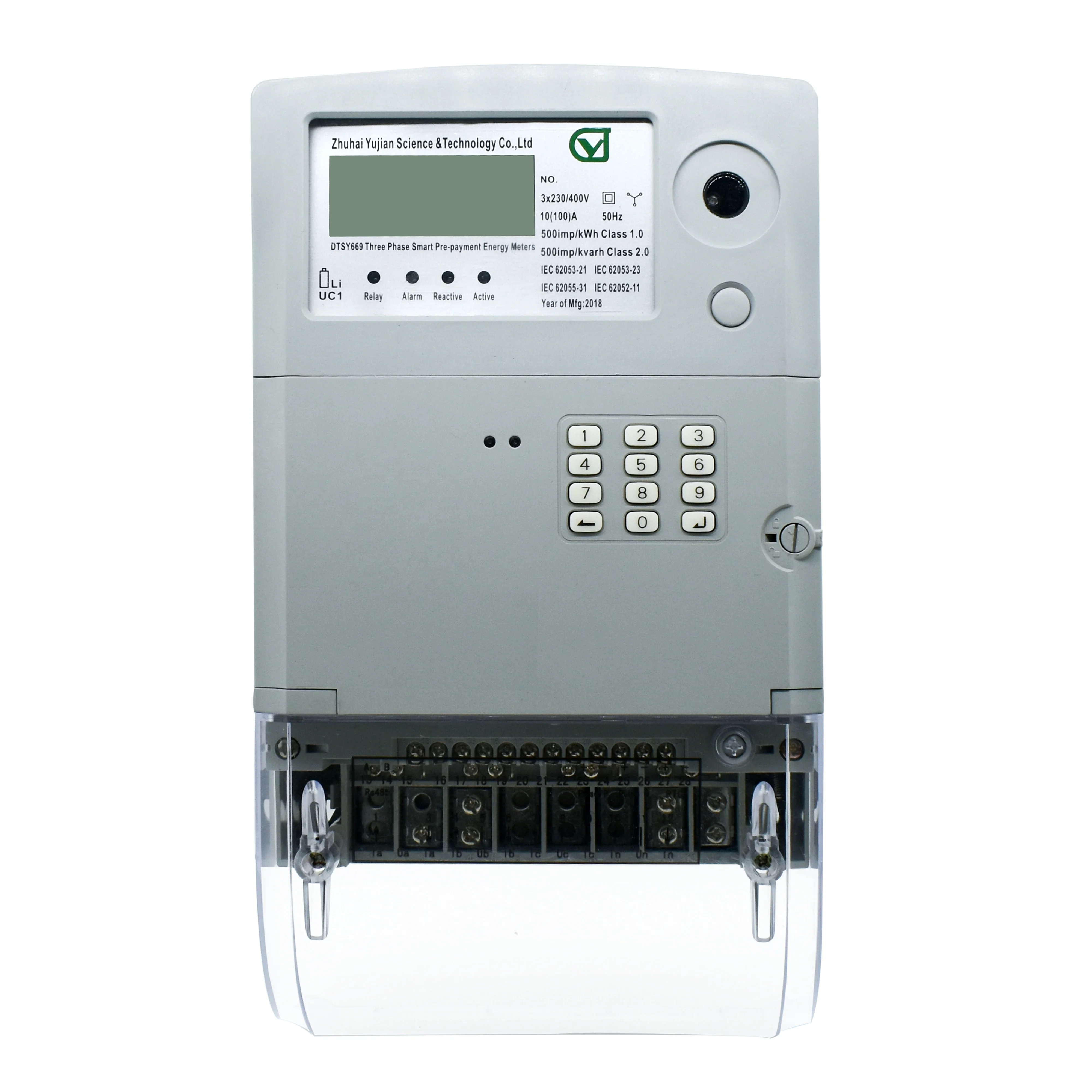 three phase digital electric instrument kwh hour energy power meter