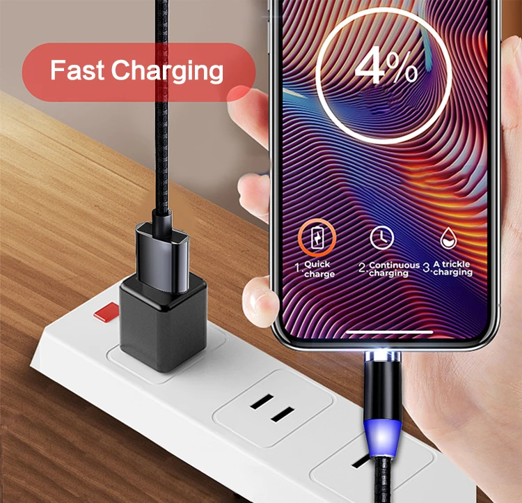  Магнитный зарядный кабель 3 в 1 магнитный Usb-кабель для iPhone Type C