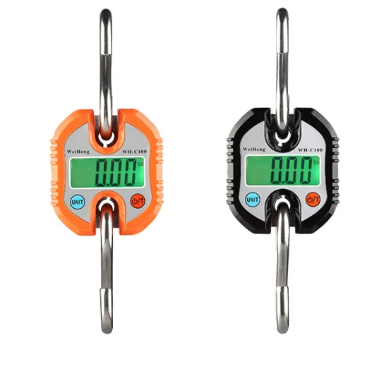C100 electronic portable scale 150kg hand luggage weighing precision electronic portable crane scale