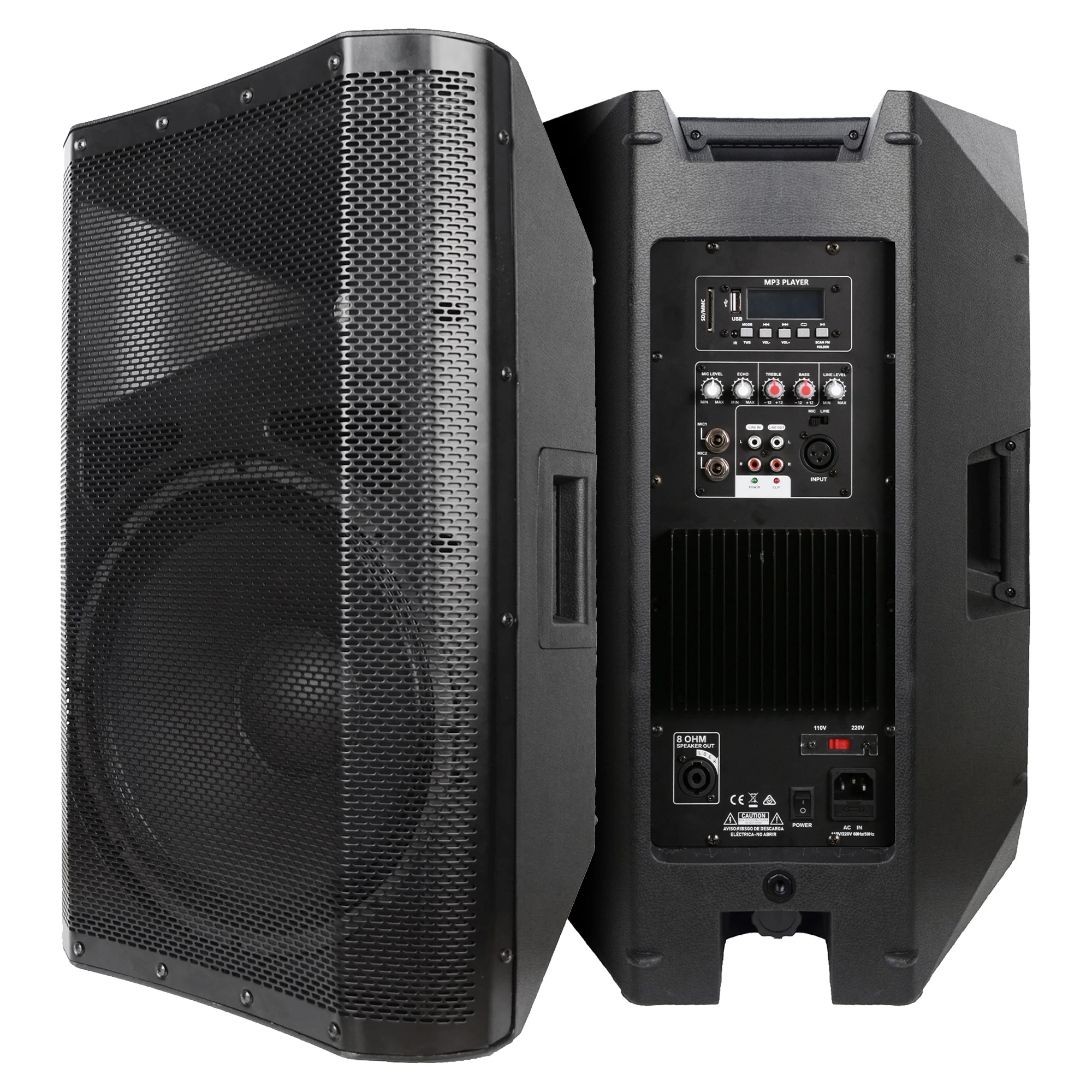 Accuracy Pro Audio CAN10AOH speakers 100W 10 inch bt party dj outdoor portable active power subwoofer speaker box