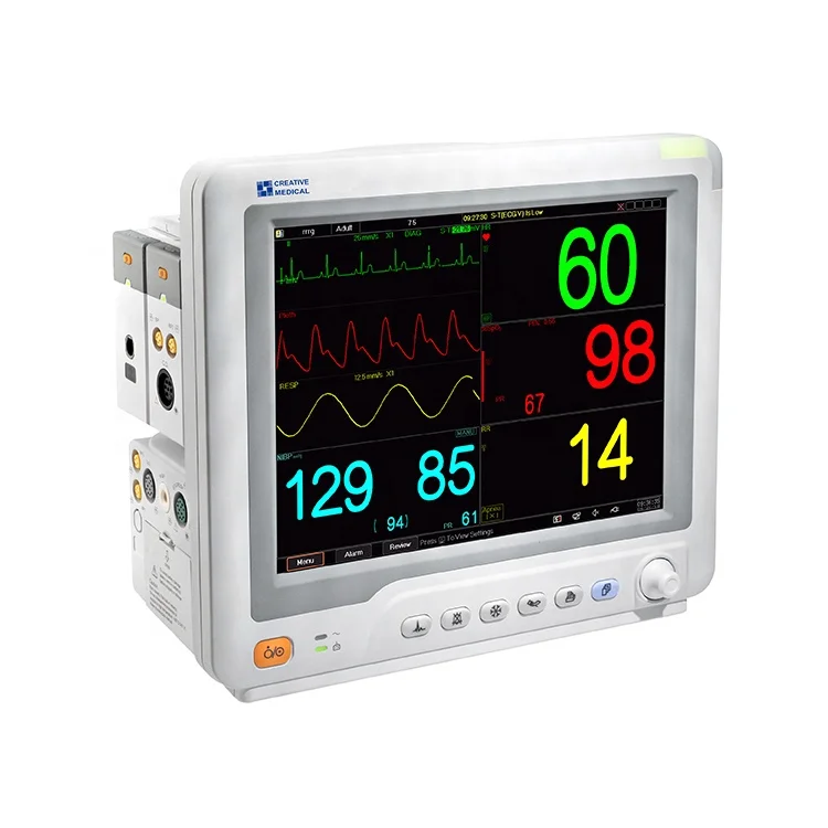 Best Price Portable Medical Vital Monitor 6 Parameter Multiparameter Touch Screen Optional Medical Portable Patient Monitor