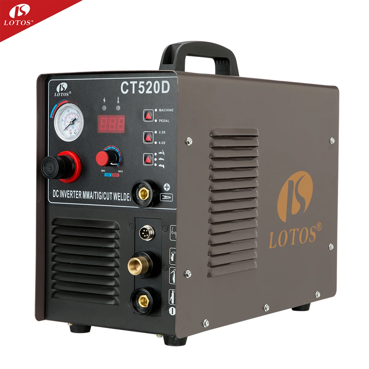 Сварочные машины Lotos CT520D tig сварочные Tig MMA сварочный аппарат 3 в 1 Тиг-инвертор