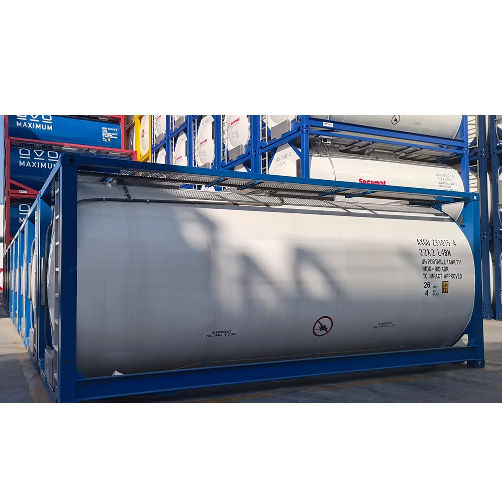20ft ISO full frame collar tank container Un portable type T11 26 cbm tank container