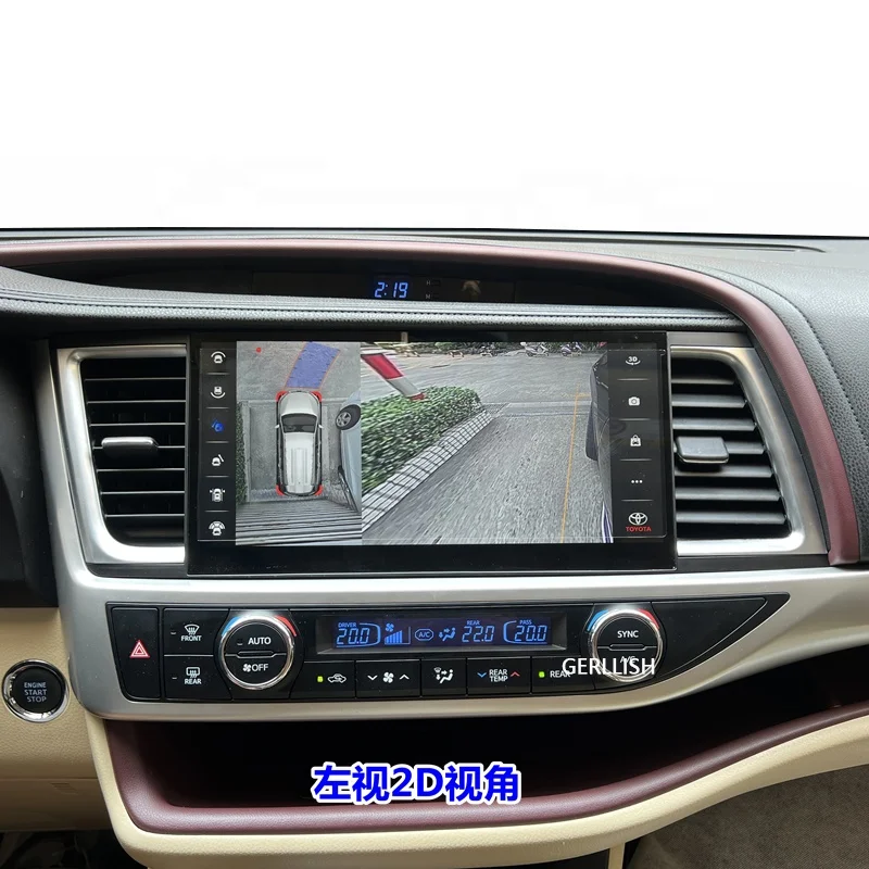 Gerllish Car Radio Navigation System for Toyota Highland 2015 -2018 android touch screen car dvd radio video gps multimedia