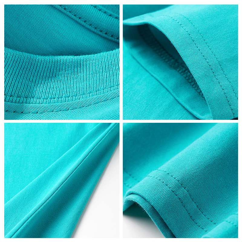 100% Cotton 220GSM 3d Embroidery T shirts For Men Heavy Blank Oversize Tee Long Sleeve Tshirt With Logo Custom Logo Printed