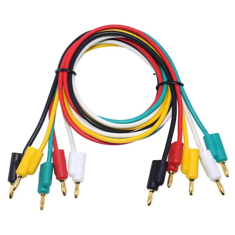 Высококачественные мини золотые 2 мм Тестовые провода вилки типа «банан» Штекерный Штабелируемый Соединительный шнур провод