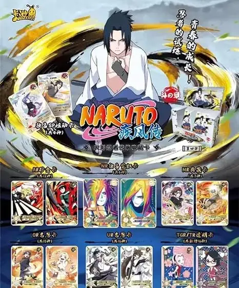 Оптовая продажа 48 коробок карточка для карточек нарутоков коллекция Kyou Shippuden Chapter Star Hokage Card