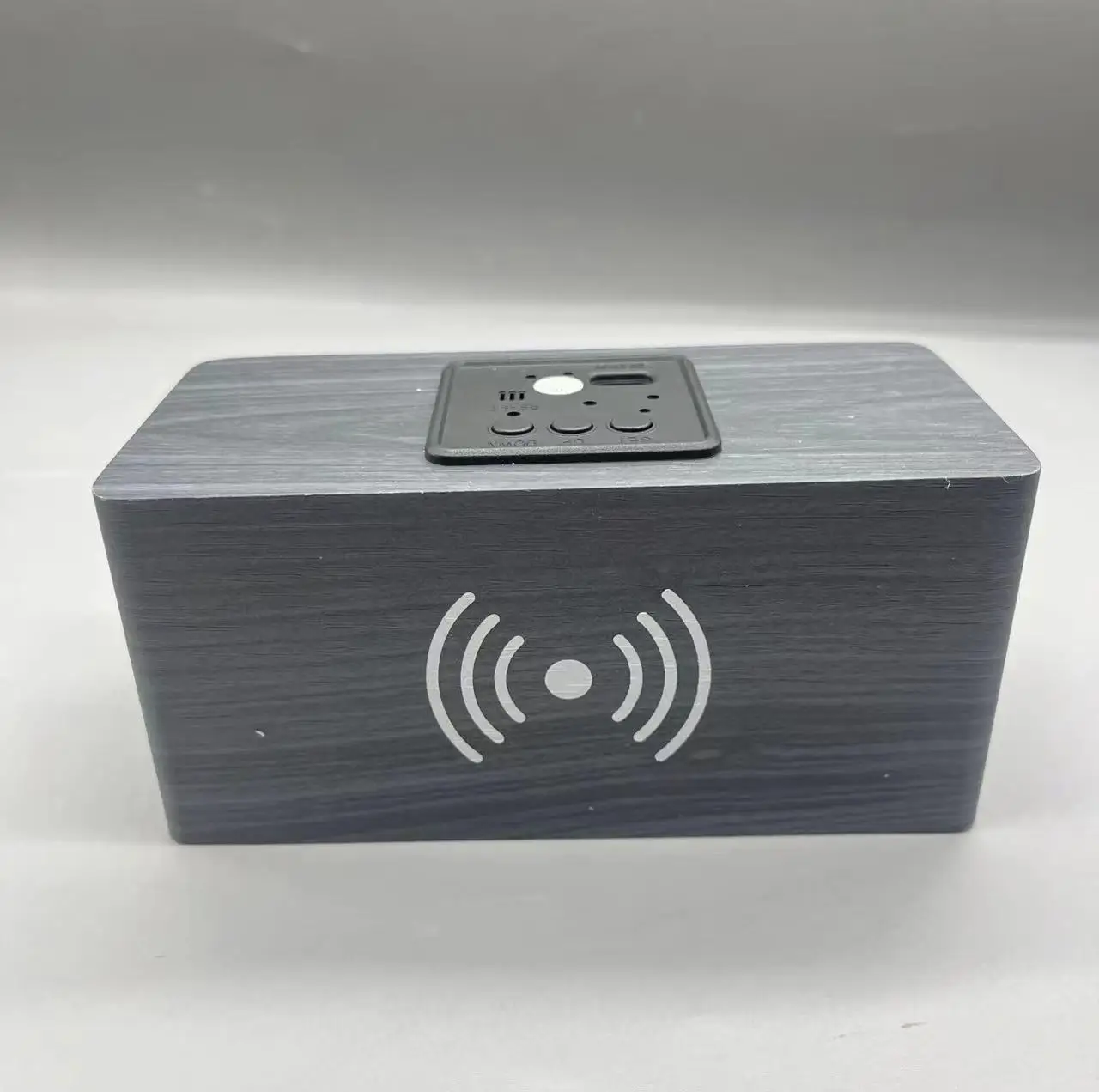 Wooden clock creative LED digital  multi-functional wooden wake-up alarm clock smart wireless charging electronic clock