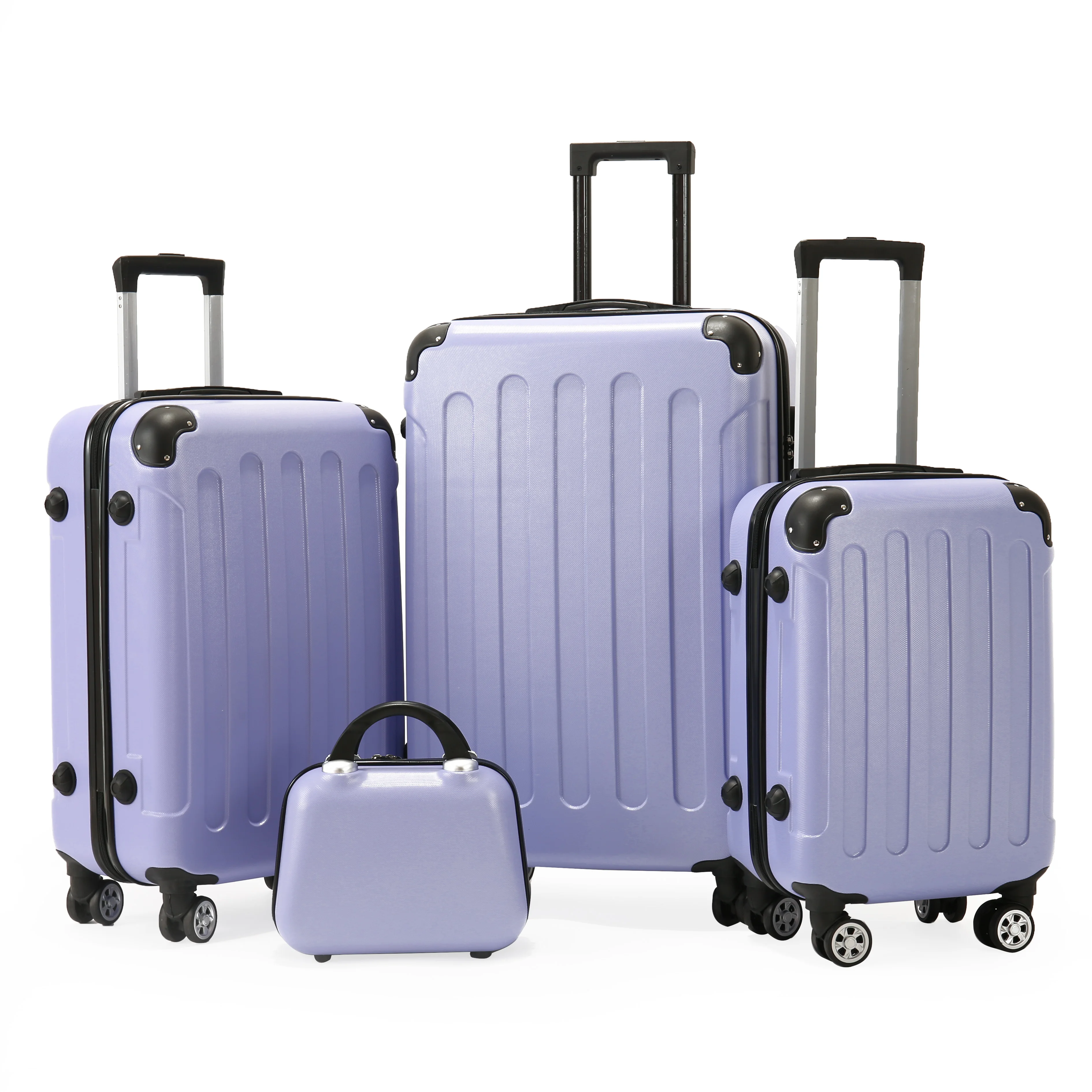 High Quality Travel Trolley Bag Hard Case 100% Polypropylene PP Suitcase metal frame luggage