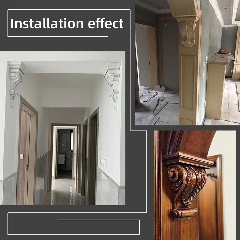 Hot Sale Hand Carved Wood Wall Decor For Architectural Corbels Wood Bracket Furniture Wood Carvings