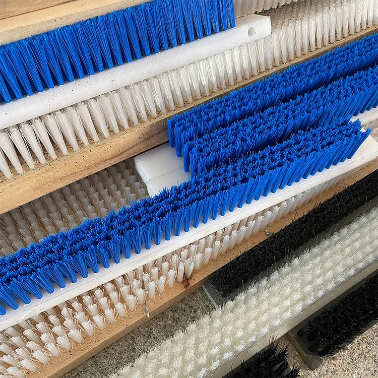 Industrial nylon belt brush with base for cleaning/polishing