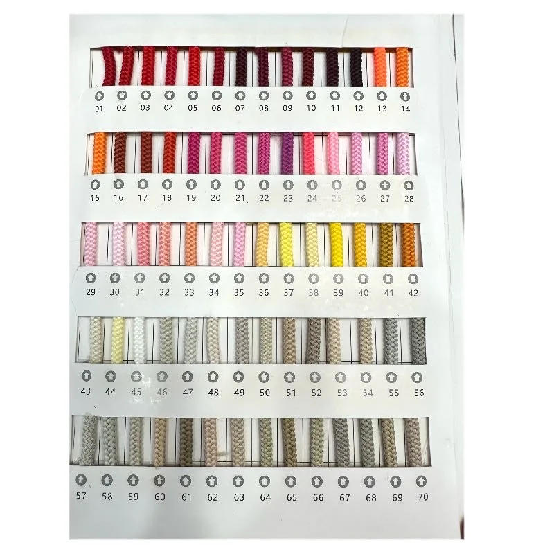 High Tenacity Colorful Drawcord Woven Rounded Shoes String Lace