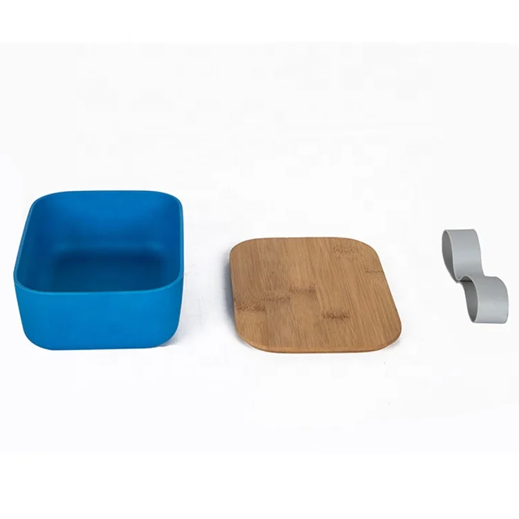 Food safe bamboo lunch box bento lunch case portable lunch box for children+bamboo travel utensil set