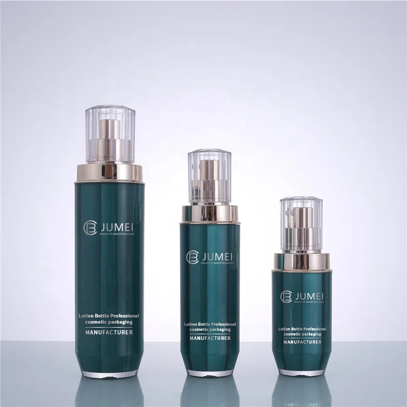 Emerald Green 4 oz Cosmetic Bottle Luxury Cosmetic Plastic Cream Jar