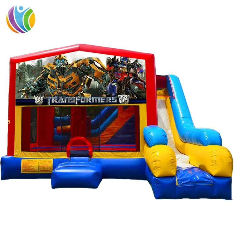 
Hot sale inflatable castle slide combo, banners customized bouncy castle slide, inflatable castle with slide for sale 