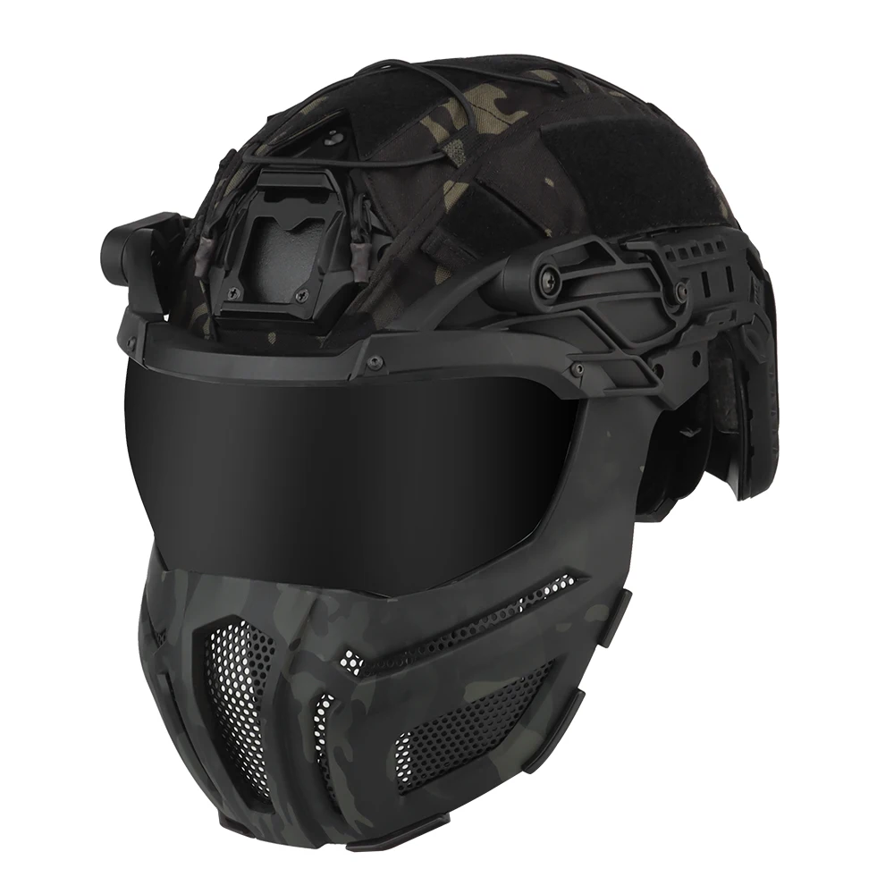 Outdoor tactical helmet film protective props goggles camouflage FAST helmet full protection version