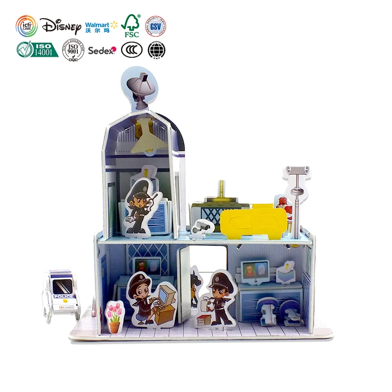 Творческий детей DIY головоломки игрушка пены бумага 3D стереоскопического