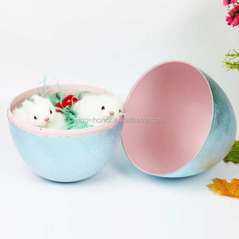 Big Large Plastic Easter Egg  with electroplating