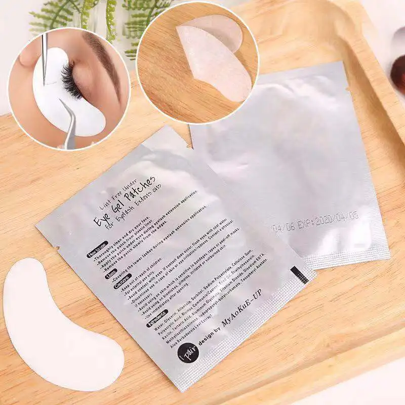 
Eye patches for eyelash extensions eyelash patch free gel eyelash pads eye gel patch 